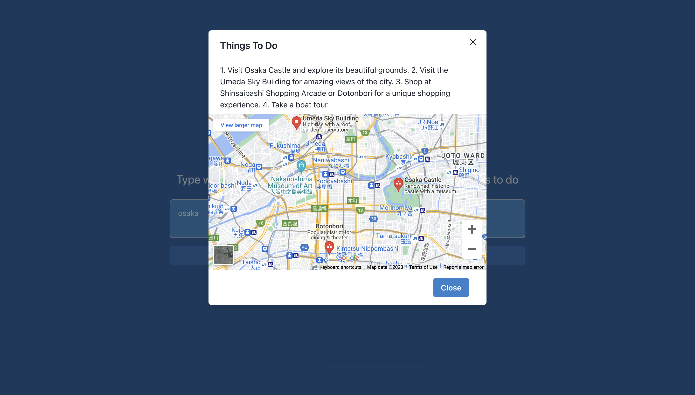 AI Travel Guide Homepage